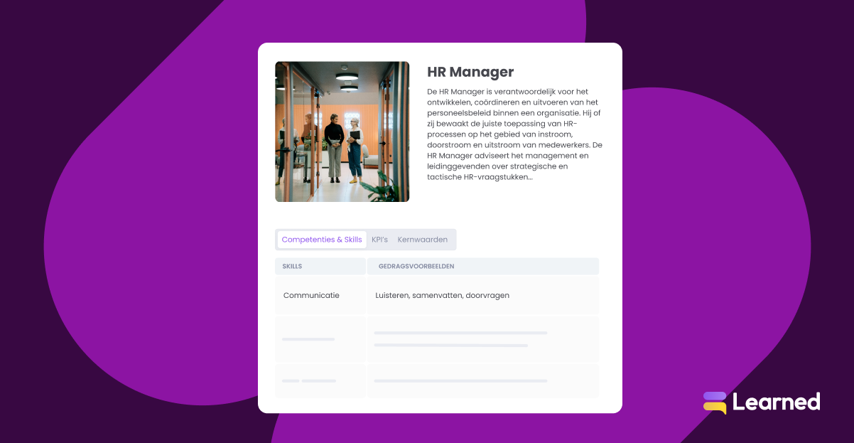 Functieprofiel opstellen Functieprofiel opstellen met AI
