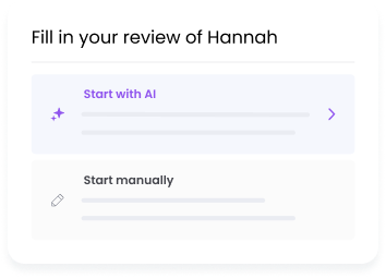 Automated performance review in Learned