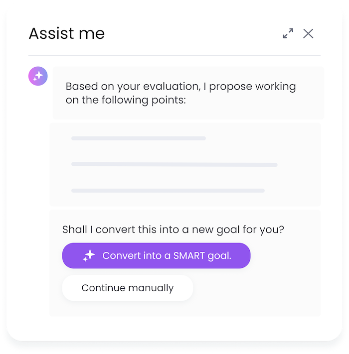 Use AI to make an evaluation